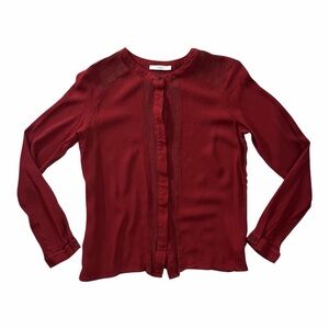 Sessun Burnt Red Orange Simi Blouse Medium